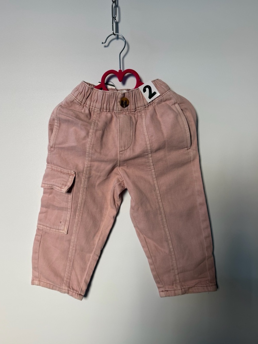 Kids Pink Cargo Pants - Cotton on